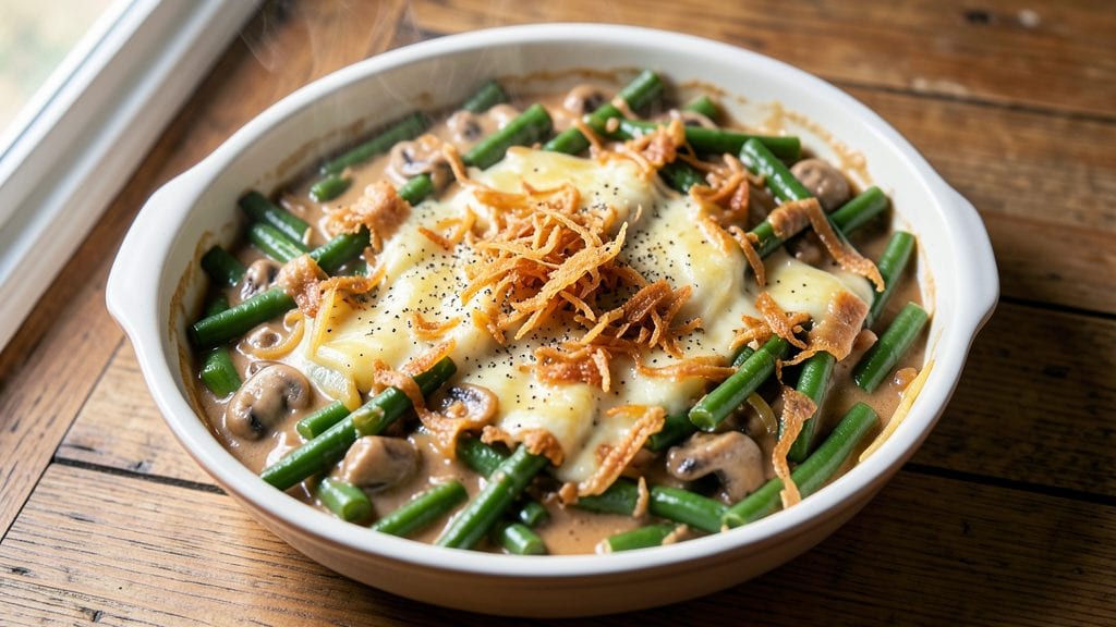 Campbell's Cream of Mushroom Green Bean Casserole Recipe: Crispy Topped, Creamy Layered Nostalgia