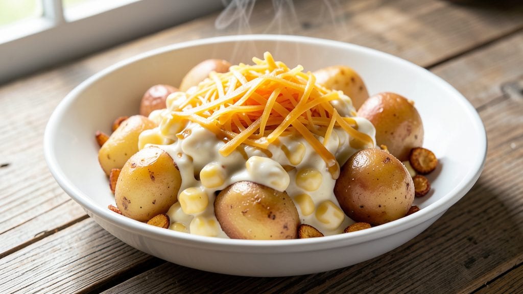 Canned Cream Corn Recipe: Buttery Corn Potato Topping That Sticks to Every Forkful