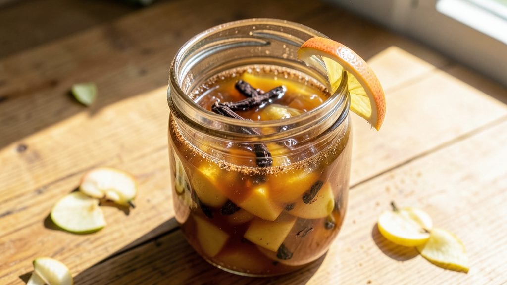 Old Fashioned Apple Jelly Canning Recipe: Homemade Spice-Infused Preserves With No Pectin